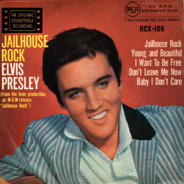 Elvis Presley - Jailhouse Rock - Used Vinyl Record 7"