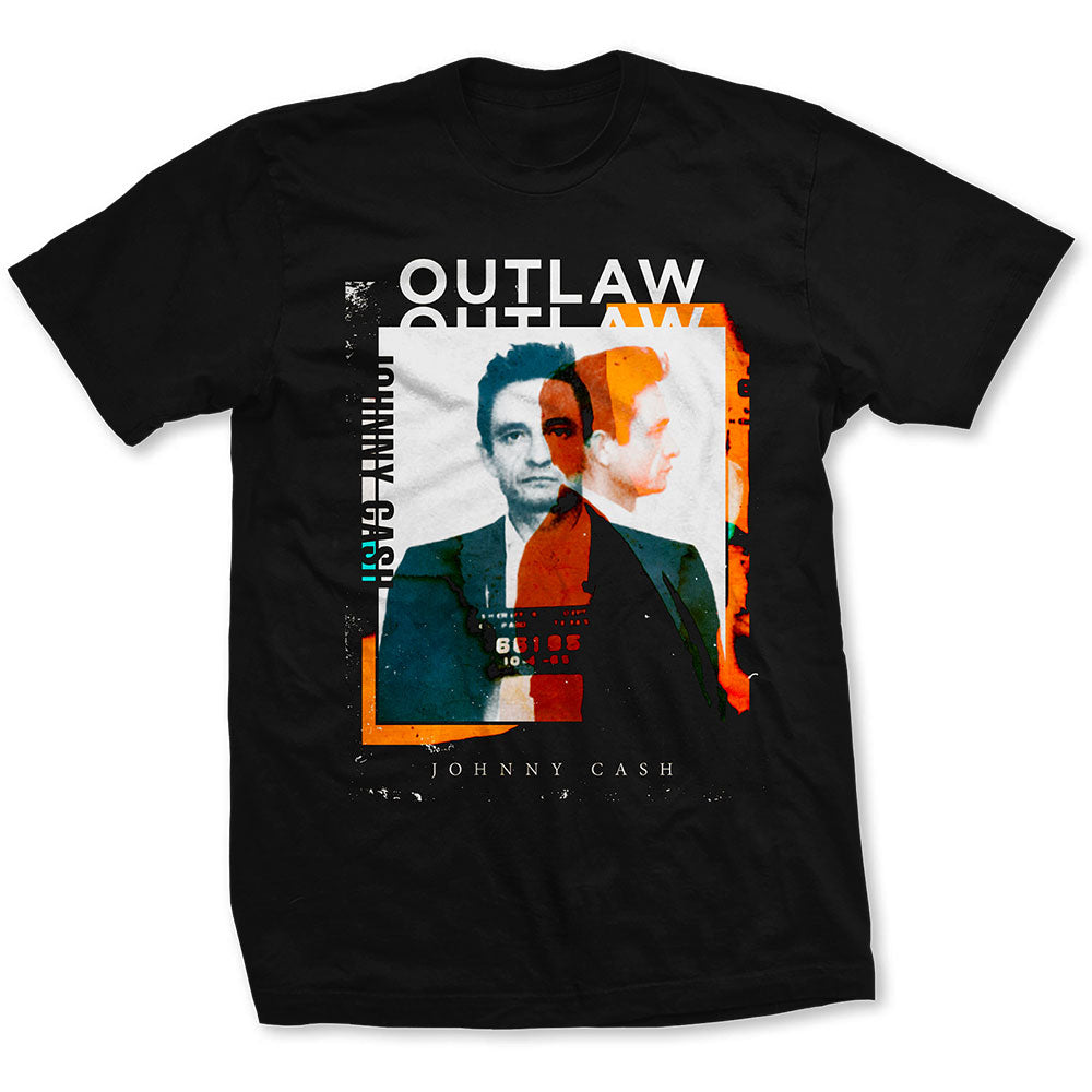 Johnny Cash - tshirt - Unisex - Short Sleeves - Outlaw Phot - XX-Large