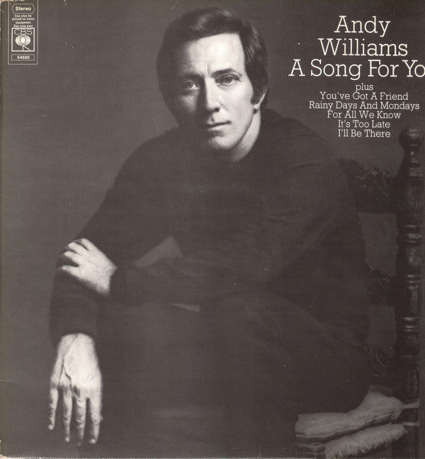Andy Williams - A Song For You - Used Vinyl Record