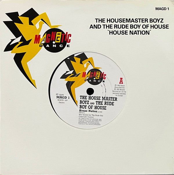 Housemaster Boyz - House Nation - Used Vinyl Record 7"
