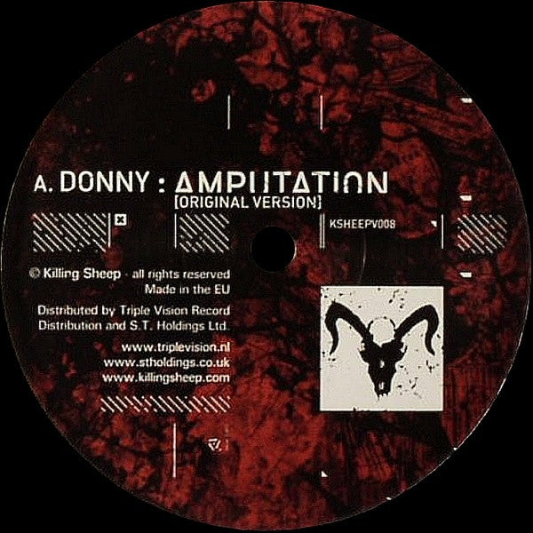 Donny - Amputation Original Version / Grieve - New Vinyl Record 12"