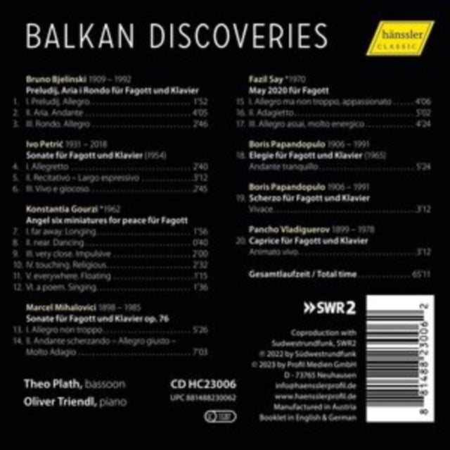 O PLATH; OLIVER TRIE - BALKAN DISCOVERIES - CD