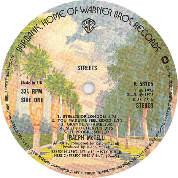 Ralph McTell - Streets - Used Vinyl Record