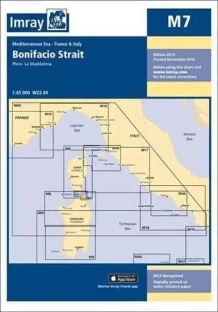 Imray - Chart M7 : Bonifacio Strait : 7 - New Sheet map