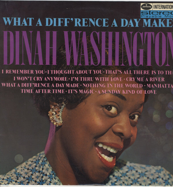Dinah Washington - What A Diff'rence A Day Makes - Used Vinyl Record