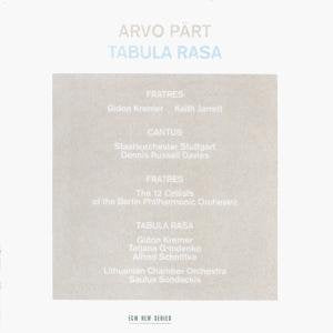 Arvo Part - Tabula Rasa - New CD