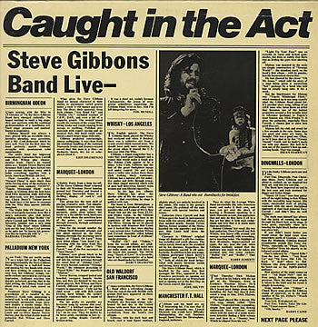 Steve Gibbons Band - Caught In The Act - Used Vinyl Record