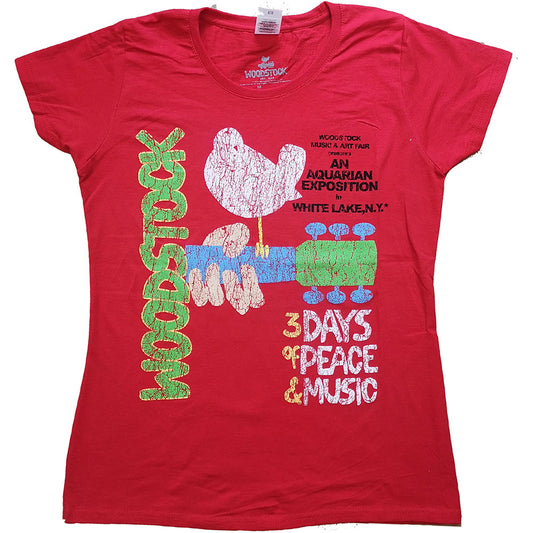 Woodstock - tshirt - Ladies - Medium - Short Sleeves