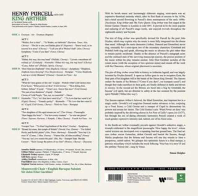 John Eliot Gardiner - Purcell: King Arthur - Vinyl Record Vinyl