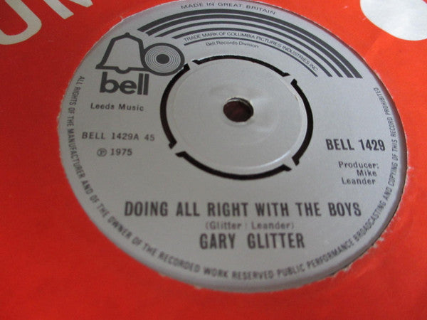 Gary Glitter - Doing All Right With The Boys - Used Vinyl Record 7"