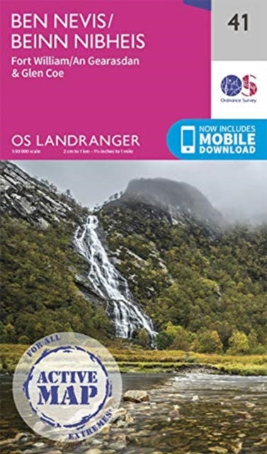 Ben Nevis : Fort William & Glen Coe : 41 - New Sheet map