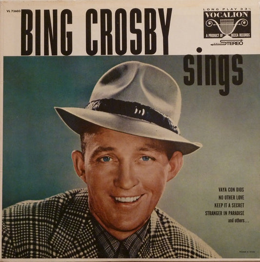 Bing Crosby - Sings - Used Vinyl Record