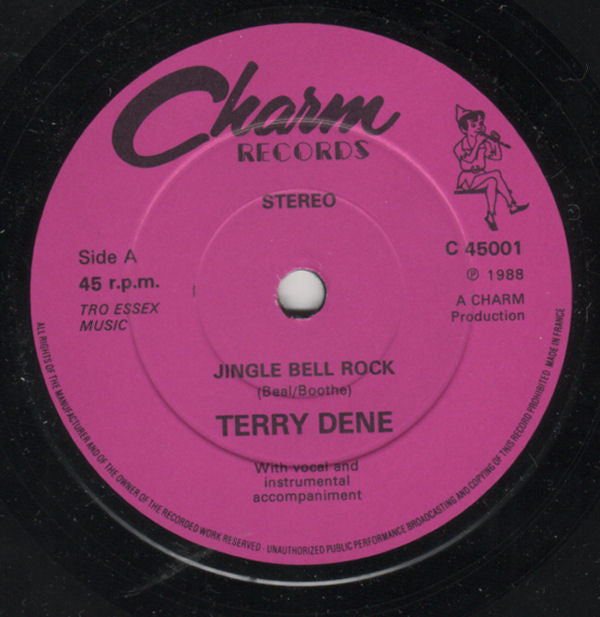 Terry Dene - Jingle Bell Rock - Used Vinyl Record 7"