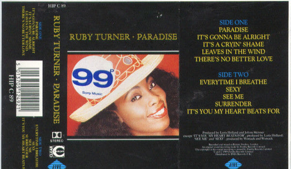 Ruby Turner - Paradise - Used Cassette