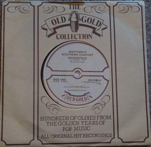 Matthews' Southern C - Woodstock / Tracy - Used Vinyl Record 7"