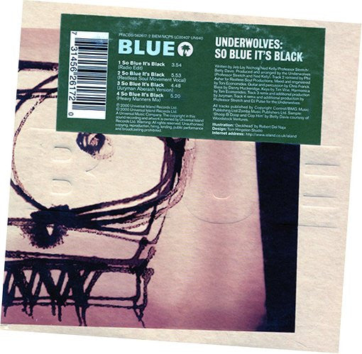Underwolves - So Blue It's Black - Used CD