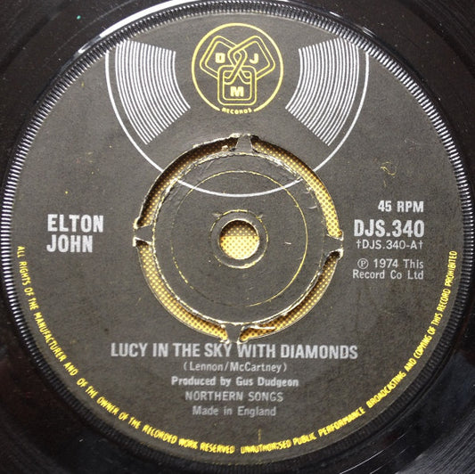Elton John - Lucy In The Sky With Diamonds - Used Vinyl Record 7"