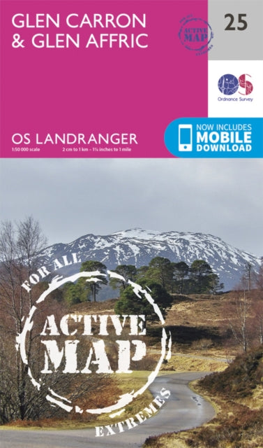 Ordnance Survey - Glen Carron & Glen Affric : 025 - New Sheet map
