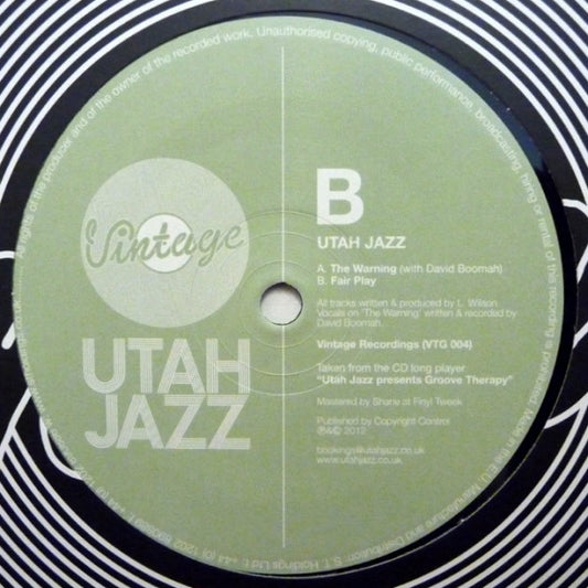 Utah Jazz - Groove Therapy - New Vinyl Record 12"