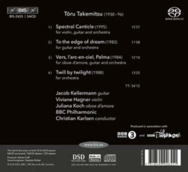 JACOB KELLERMANN; VI - TORU TAKEMITSU SPECTRAL CANTI - CD