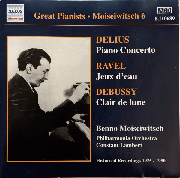 Frederick Delius - Moiseiwitsch 6 - Used CD