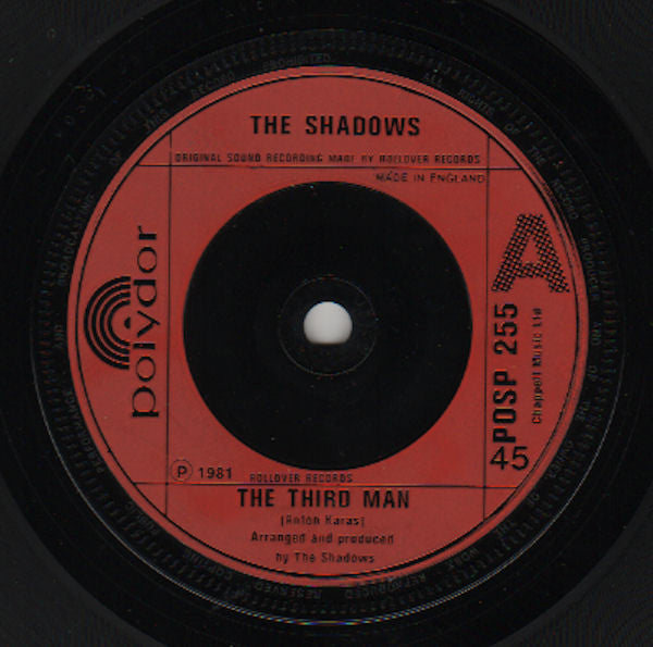 Shadows - Third Man - Used Vinyl Record 7"