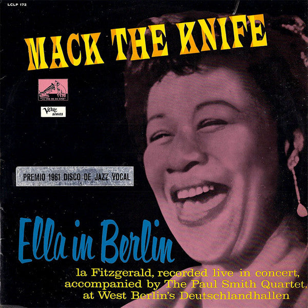 Ella Fitzgerald - Mack The Knife - Ella In Berlin - Used Vinyl Record