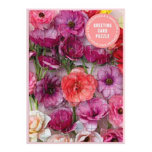 Christine Chitnis - Ranunculus Greeting Card Puzzle - New Jigsaw Puzzl
