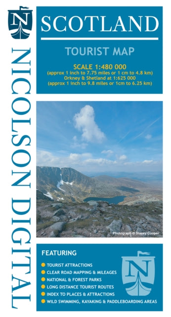 Val Fry - Nicolson Scotland Tourist Map - New Sheet map