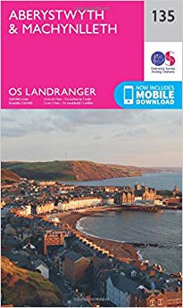 Ordnance Survey - Aberystwyth & Machynlleth : 135 - New Sheet map