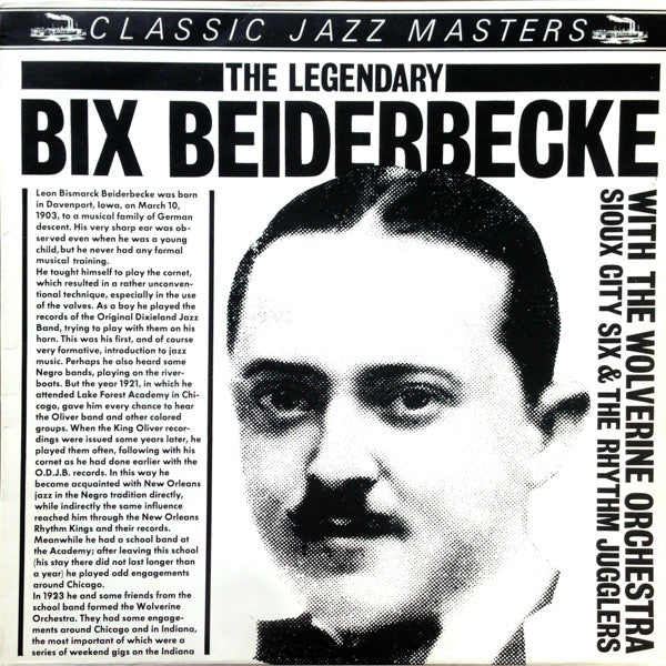 Bix Beiderbecke - Legendary - Used Vinyl Record