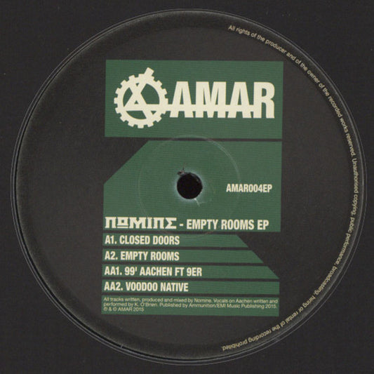Nomine - Empty Rooms EP - New Vinyl Record 12"