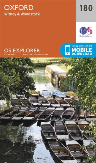Ordnance Survey - Oxford, Witney and Woodstock : 180 - New Sheet map