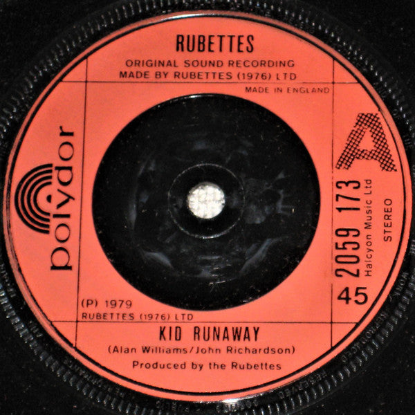 Rubettes - Kid Runaway - Used Vinyl Record 7"