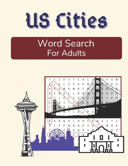 Publications - US Cities Word Search For Adults  Large Print Medium Di