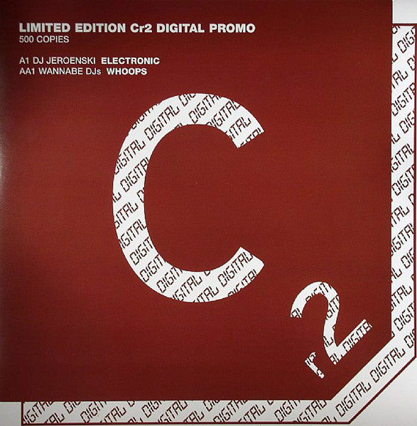 DJ Jeroenski - Electronic / Whoops - Used Vinyl Record 12"