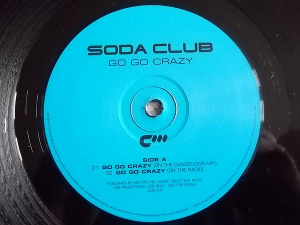 Soda Club - Go Go Crazy - Used Vinyl Record 12"