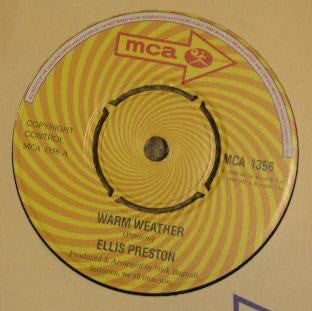Ellis Preston - Warm Weather - Used Vinyl Record 7"
