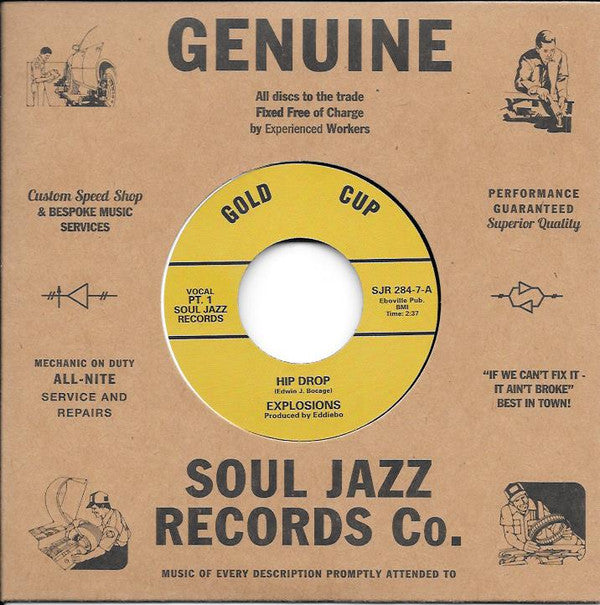 Explosions - Hip Drop - Used Vinyl Record 7"