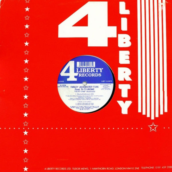 Farley 'Jackmaster' - Pray 4 Me (Remixes) - Used Vinyl Record 12"