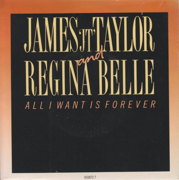 J.T. Taylor - All I Want Is Forever - Used Vinyl Record 7"