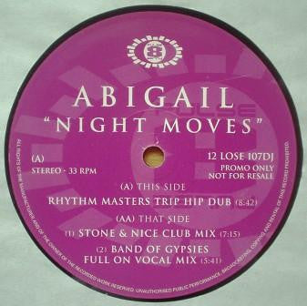 Abigail - Night Moves - Used Vinyl Record 12"