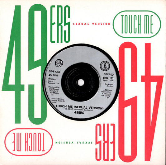 49ers - Touch Me (Sexual Version) - Used Vinyl Record 7"