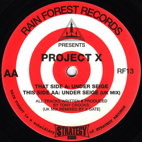 Project X - Under Seige - Used Vinyl Record 12"