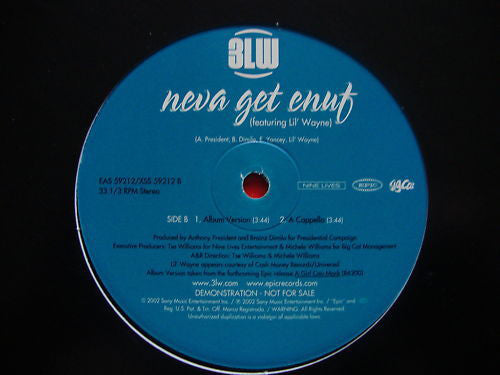 3LW - Neva Get Enuf - Used Vinyl Record 12"