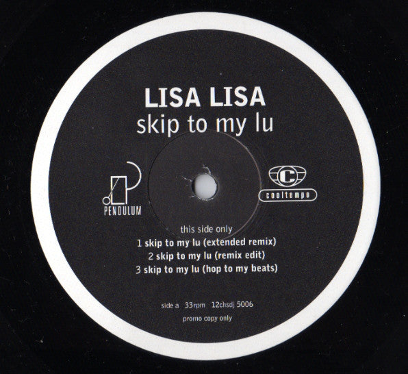 Lisa Lisa - Skip To My Lu - Used Vinyl Record 12"