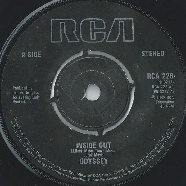 Odyssey - Inside Out - Used Vinyl Record 7"