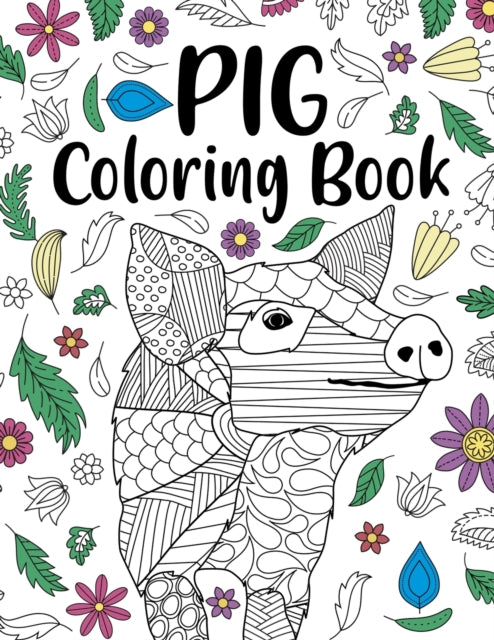 Online Stor - Pig Coloring Book  Adult Coloring Book, Pig Lover Gifts,