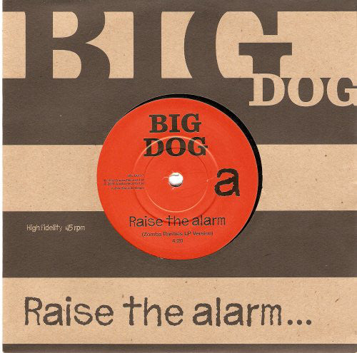 Big Dog - Raise The Alarm - Used Vinyl Record 12"