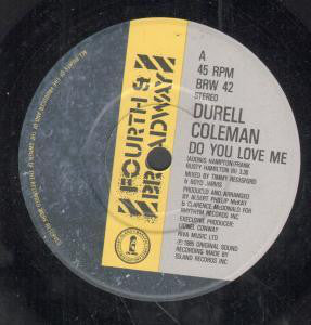 Durell Coleman - Do You Love Me (Remix) - Used Vinyl Record 12"